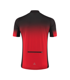 Löffler FZ Coogan Mid heren fietsshirt korte mouwen - rood/zwart