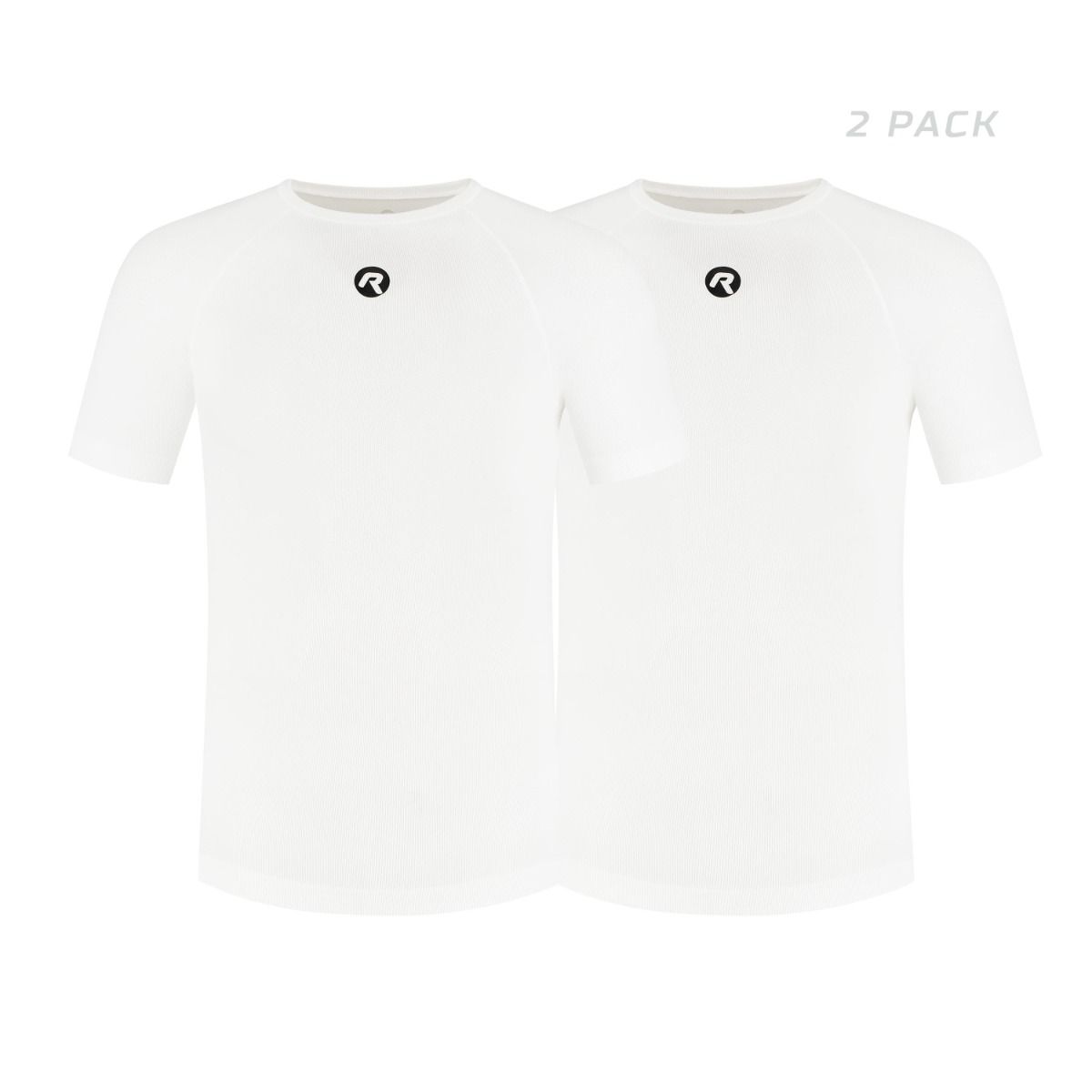 Rogelli Core ondershirt korte mouwen - wit - 2 pack