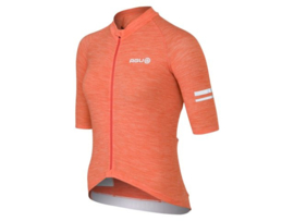 AGU Performance Merino dames fietsshirt korte mouwen - sunset orange
