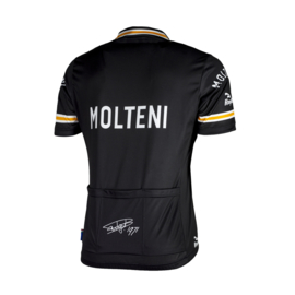 Rogelli Molteni retro fietsshirt korte mouwen - zwart
