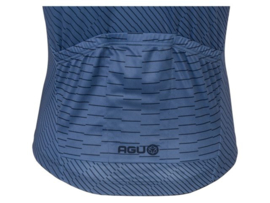 AGU Essential Chippie Lines heren fietsshirt korte mouwen - specchio blue
