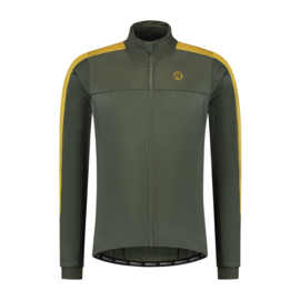 Rogelli Freeze heren winter fietsjack - groen/mosterd