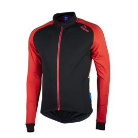 Rogelli Caluso 2.0 fietsshirt lange mouwen - zwart/rood