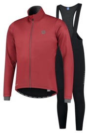 Rogelli Essential winter fietskledingset - zwart/bordeaux