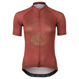 AGU Venture dames gravel fietsshirt korte mouwen - cinnabar