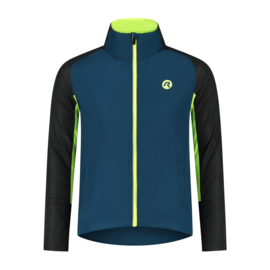 Rogelli Enjoy II heren hardloopjack - blauw/fluor/zwart