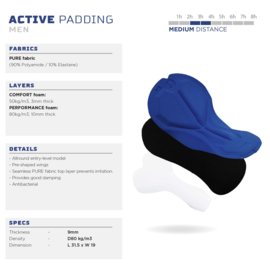 Rogelli Core heren winter fietskledingset - navy/zwart