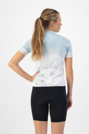 Rogelli Marble dames fietsshirt korte mouwen - wit/grijs/blauw