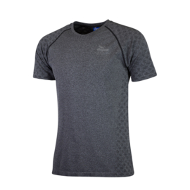 Rogelli naadloos hardloopshirt heren korte mouw - grijs