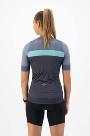 Rogelli Prime dames fietskledingset - blauw/turquoise/zwart