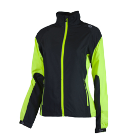 Rogelli Elvi hardloopjack dames - zwart/fluor