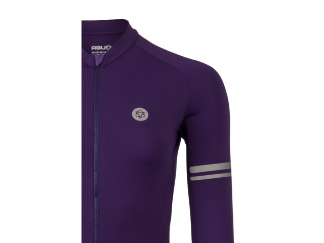 AGU Solid dames fietsshirt lange mouwen - purple rain