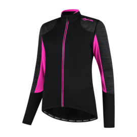 Rogelli Glory dames winter fietsjack - zwart/grijs/roze