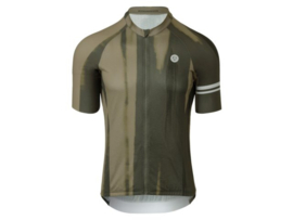 AGU Performance Vertical Paint fietsshirt korte mouwen - strategy green