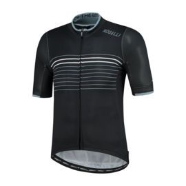 Rogelli Kalon fietsshirt korte mouwen - zwart/wit