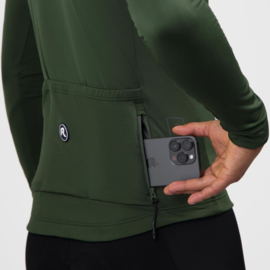 Rogelli Essential II heren fietsshirt lange mouwen - groen