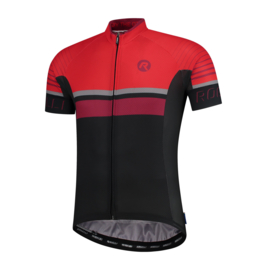 Rogelli Hero fietsshirt korte mouwen - grijs/zwart/rood