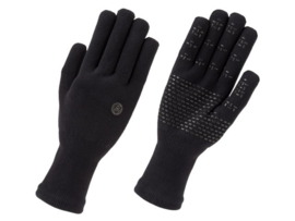 AGU Merino Knit waterdichte winter fietshandschoenen - zwart