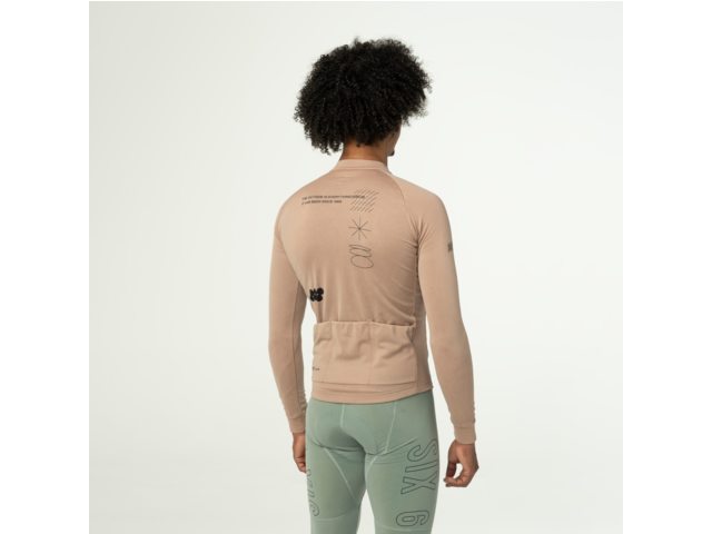AGU Classic SIX6  heren fietsshirt lange mouwen - classic toffee