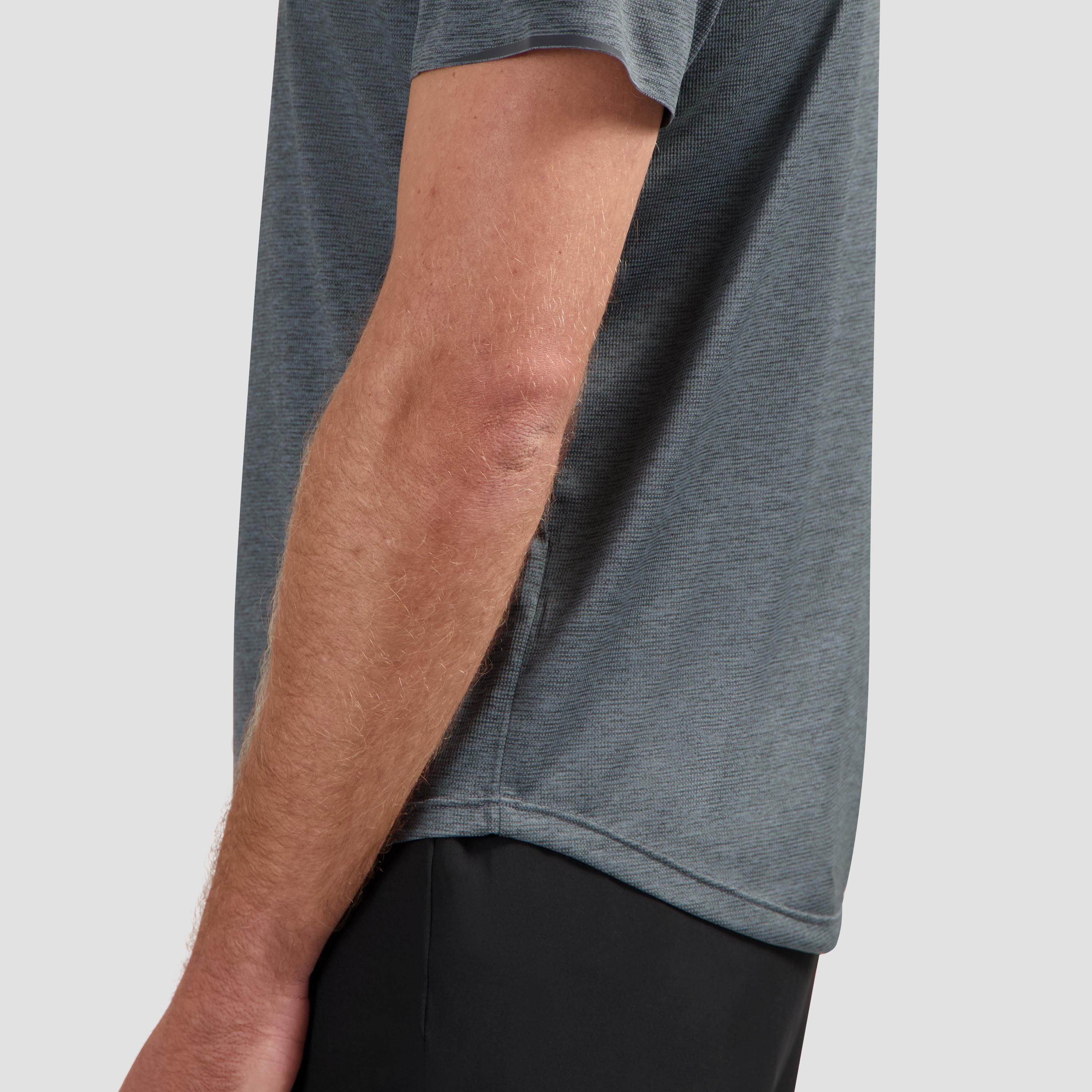 Rogelli Distance hardloopshirt heren korte mouw - blauw/grijs