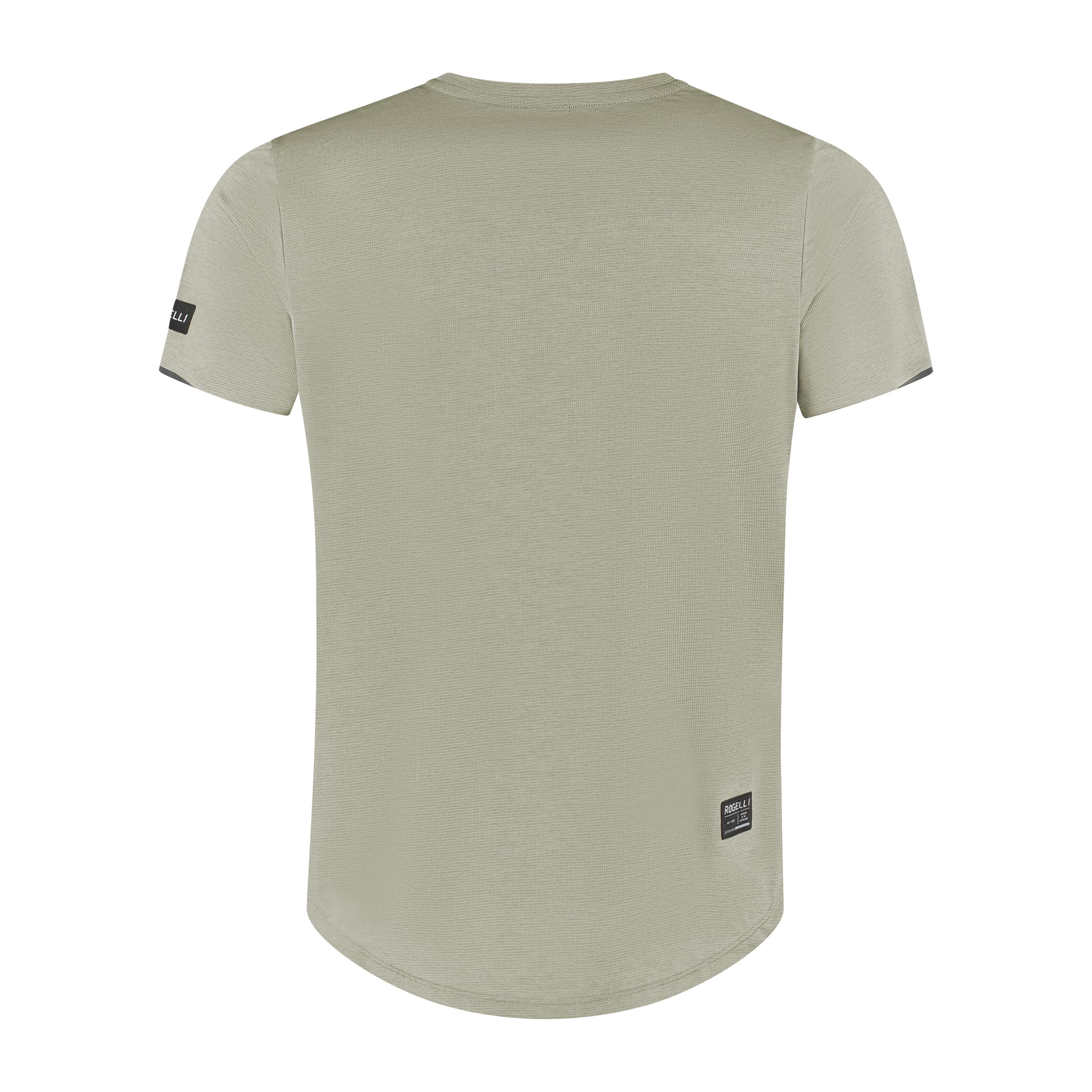 Rogelli Distance hardloopshirt heren korte mouw - taupe