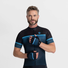Rogelli Hero II zomer fietshandschoenen – zwart/blauw