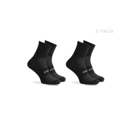 Rogelli Essential zomer fietssokken - zwart - 2 pack