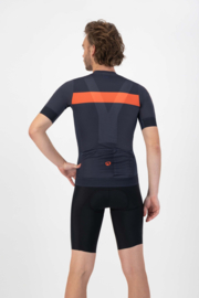 Rogelli Prime heren fietskledingset – blauw/oranje/zwart