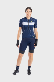 Alé Stars dames fietsshirt korte mouwen - blauw/wit