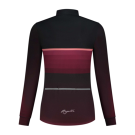 Rogelli Impress II dames fietsshirt lange mouwen – bordeaux/coral