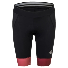 AGU Essential Prime II korte dames fietsbroek - zwart/rusty pink