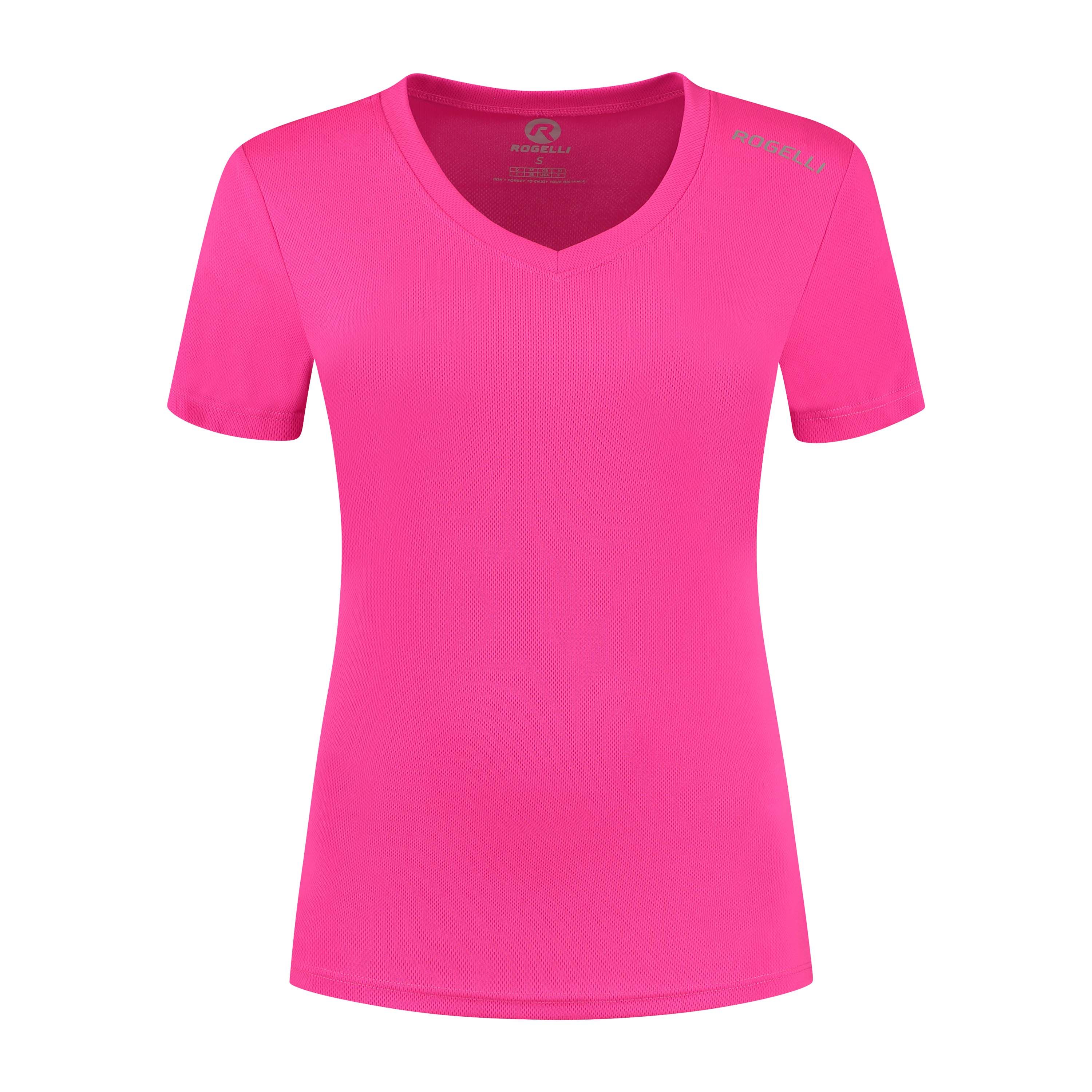 Rogelli Promo dames hardloopshirt korte mouw - roze