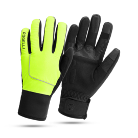 Rogelli Essential winter fietshandschoenen - fluor