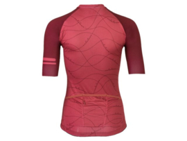 AGU Velo Wave dames fietsshirt korte mouwen - rusty pink