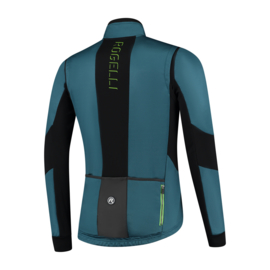 Rogelli Brave heren winter fietsjack - blauw/lime/zwart