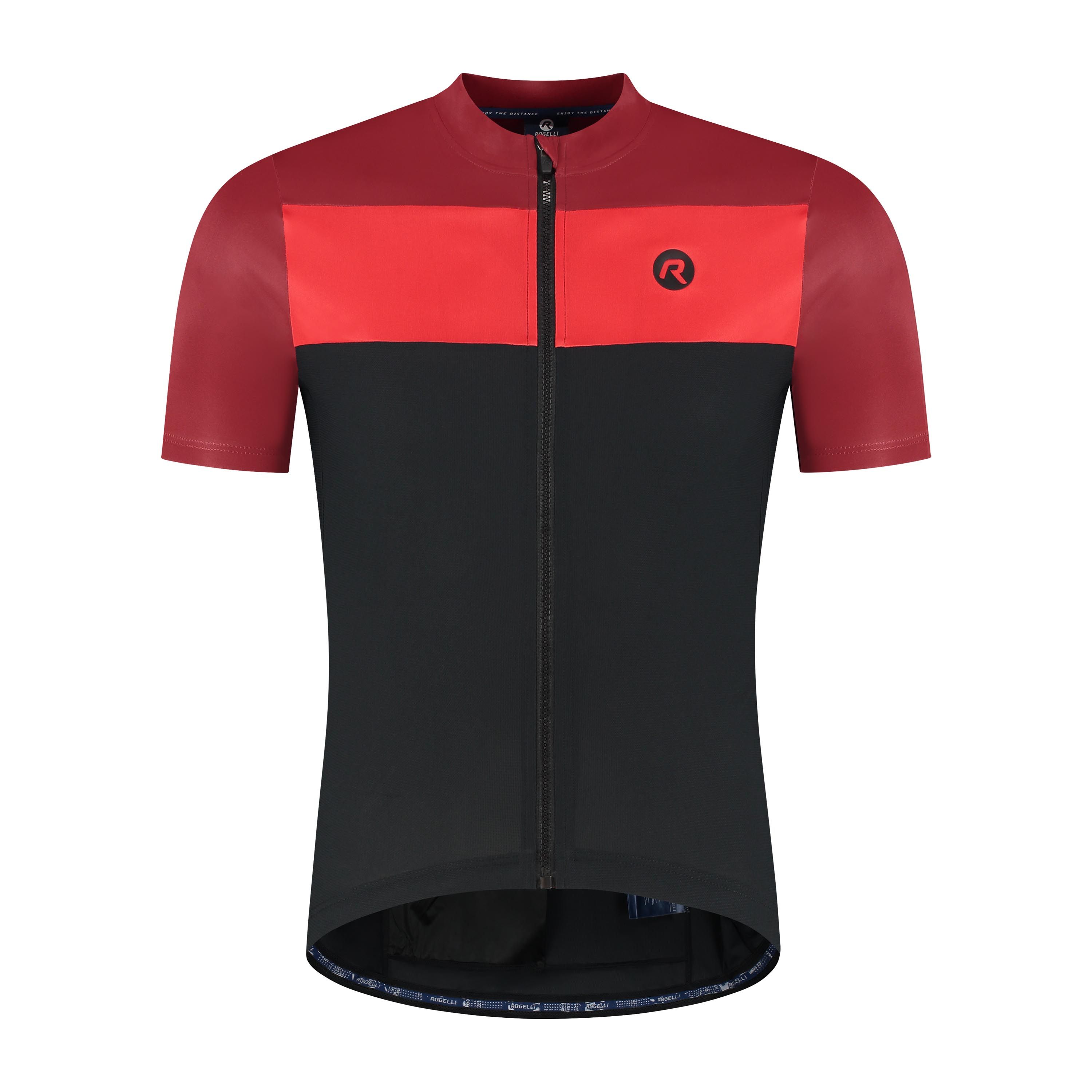 Rogelli Core Block heren fietskledingset - bordeaux/zwart