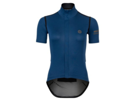 AGU Performance Rain dames fietsshirt korte mouwen - blauw