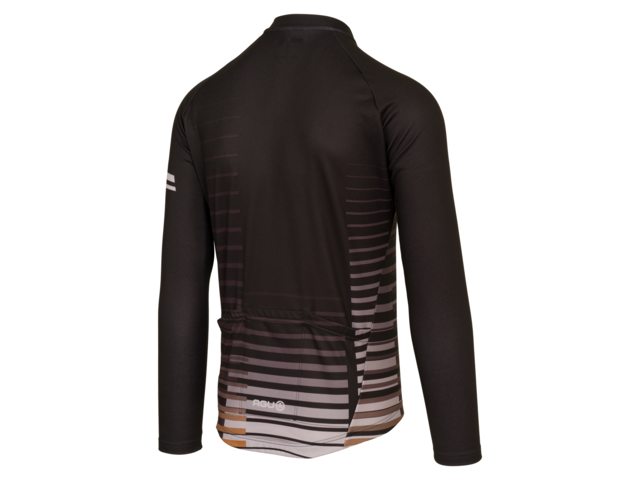 AGU Faded Blocks heren fietsshirt lange mouwen - zwart