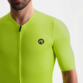 Rogelli Distance heren fietsshirt korte mouwen - lime