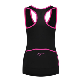 Rogelli Abbey spinning tanktop - zwart/roze