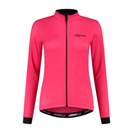 Rogelli Essential dames fietsshirt lange mouwen - roze