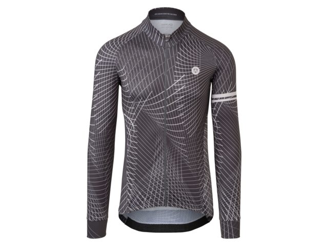 AGU Performance Nocturnal Lines heren fietsshirt lange mouwen - freeport grey