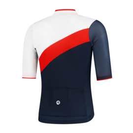 Rogelli Kai fietsshirt korte mouwen - blauw/rood/wit