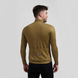 Rogelli Mono heren fietsshirt lange mouwen - bruin