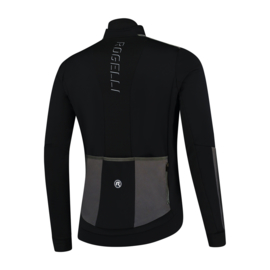 Rogelli Hi Vis heren winter fietsjack - zwart/reflectie