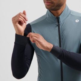 Rogelli Distance II heren fietsshirt lange mouwen - blauw/zwart