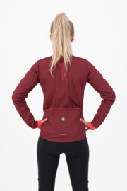 Rogelli Essential dames winter fietsjack - bordeaux/coral