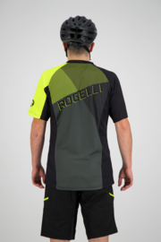 Rogelli Adventure 2.0 MTB fietsshirt korte mouwen - zwart/grijs/fluor