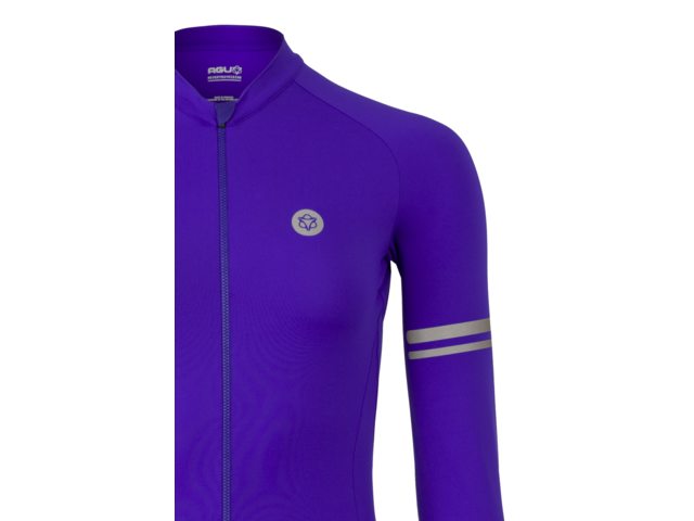 AGU Solid dames fietsshirt lange mouwen - velvet