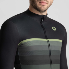 Rogelli Hero II heren fietsshirt lange mouwen - zwart/groen